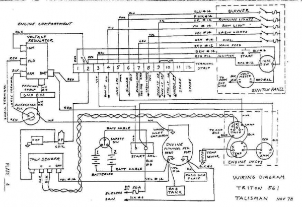 Triton Brochures - Category: Triton Line Drawings - Image: Wiring Diagram